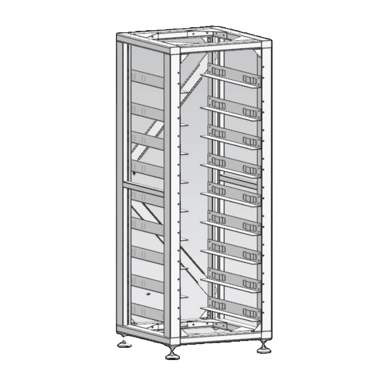 DEYE 3U-LRACK - 9 - Standardna 19 palčna